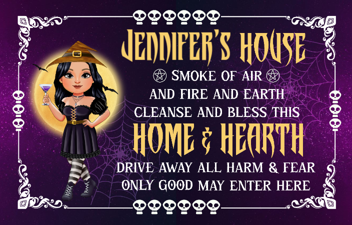 Witchy Welcome: Jennifer’s Home & Hearth Blessing Mat !