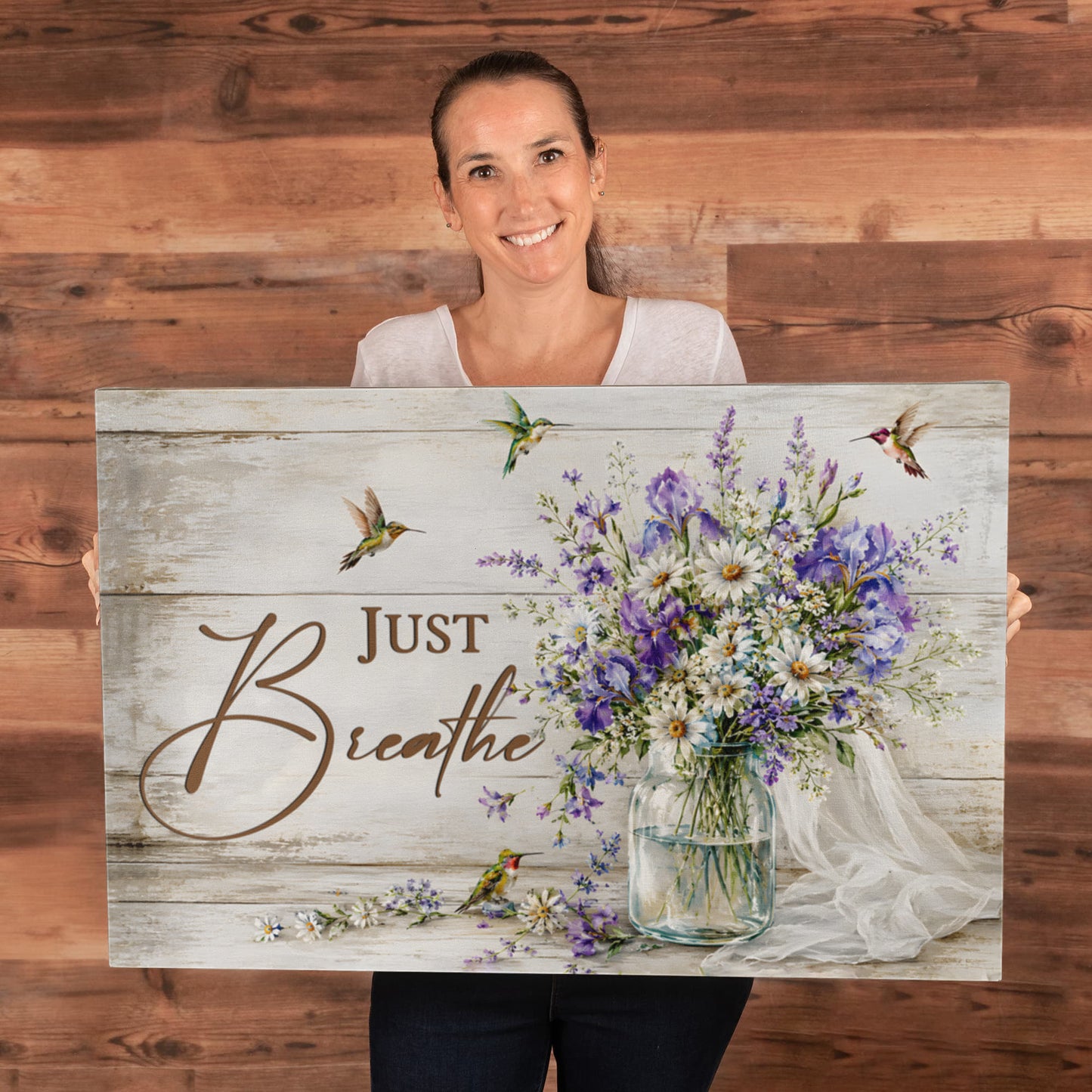 Just Remember Butterfly Canvas Wall Art – Sympathy Memorial Gift for Loss of Loved One