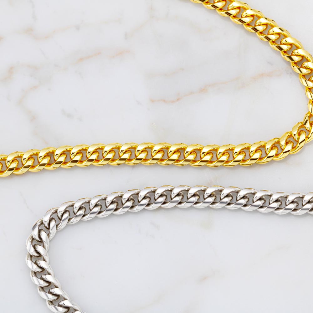 “To My Man” Cuban Link Chain – Heartfelt Gift for Husband, Boyfriend, or Fiancé