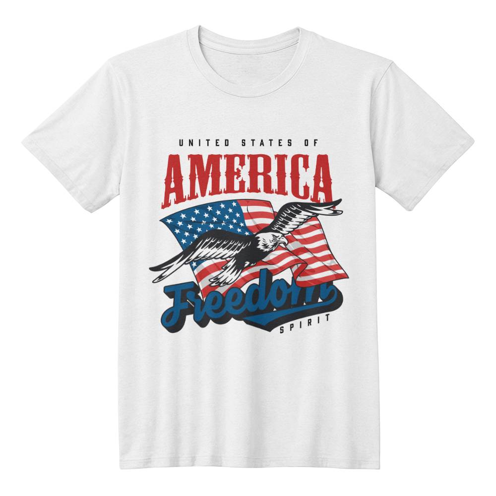United States Of America Freedom Spirit 4th Of July Patriotic T-Shirt