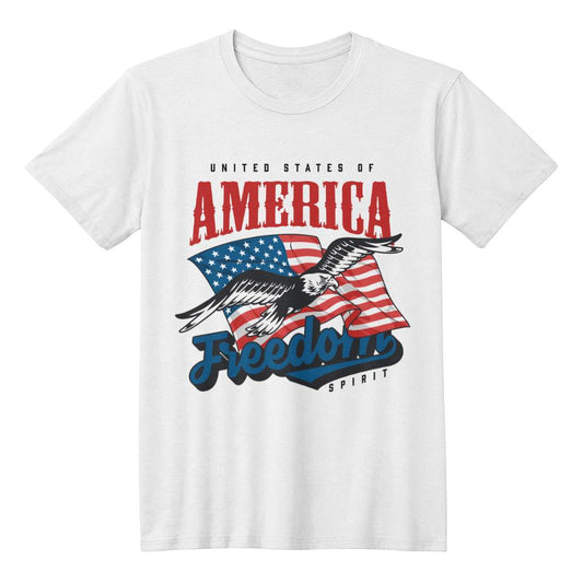United States Of America Freedom Spirit 4th Of July Patriotic T-Shirt