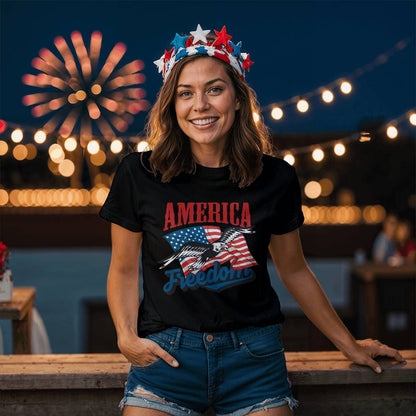 United States Of America Freedom Spirit 4th Of July Patriotic T-Shirt