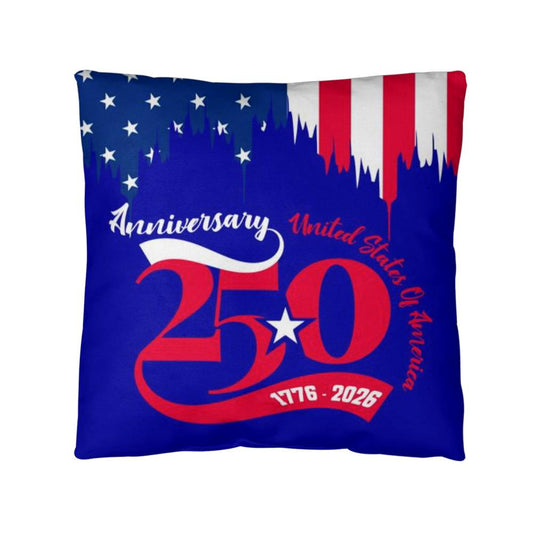 250 Years American Anniversary 1776-2026 USA Flag Patriotic Classic Pillow