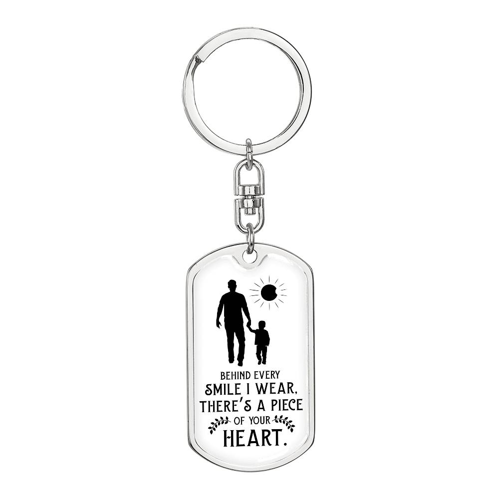 Dad Keychain – “Before I Was Born My Dad Was a Piece of My Heart”