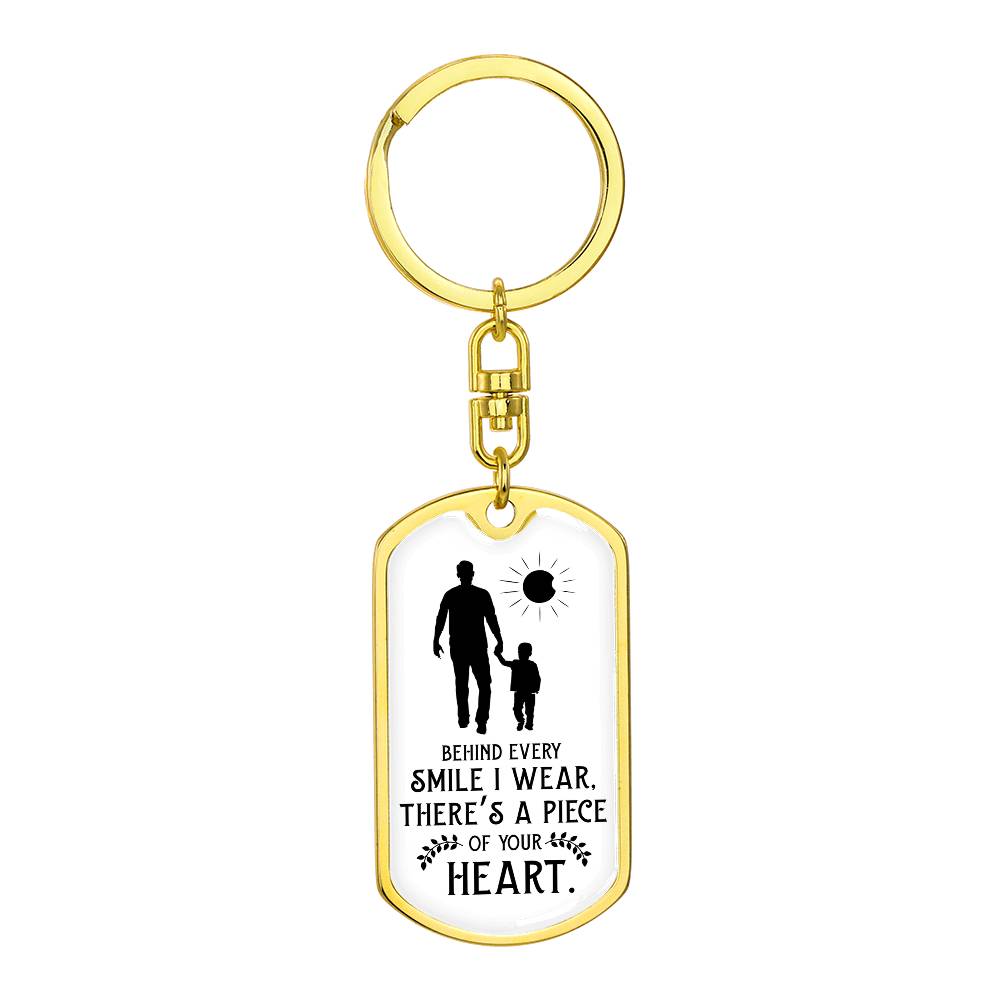 Dad Keychain – “Before I Was Born My Dad Was a Piece of My Heart”