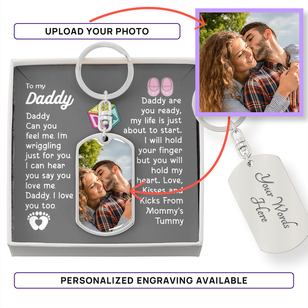 Anniversary gift photo necklace man kissing woman