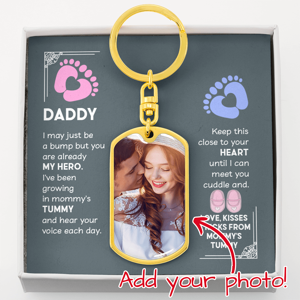 pregnancy announcement gift for dad keep this close to your heart