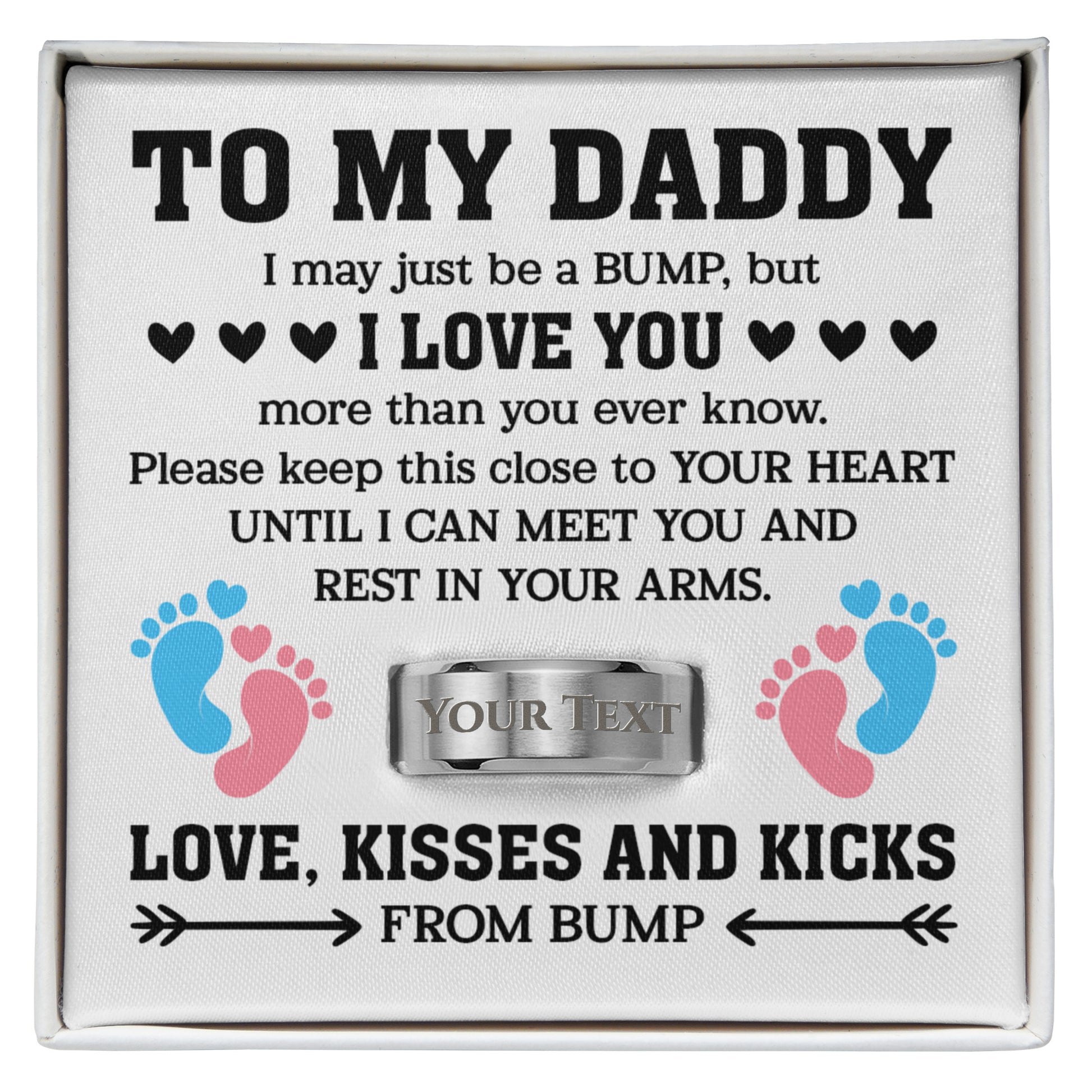 emotional pregnancy announcement gift to my daddy keepsake
