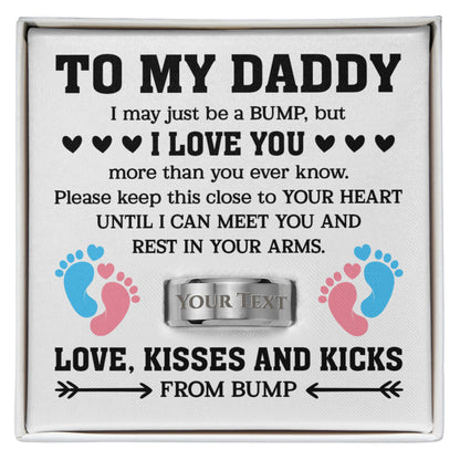 emotional pregnancy announcement gift to my daddy keepsake