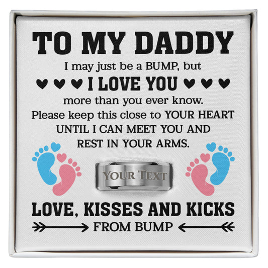 emotional pregnancy announcement gift to my daddy keepsake