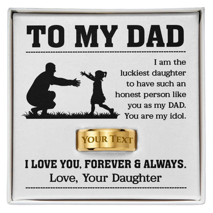 daughter to dad engraved keepsake box i love you forever and always