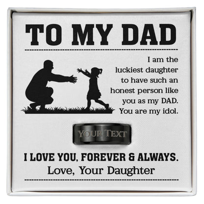 daughter to dad engraved keepsake box i love you forever and always