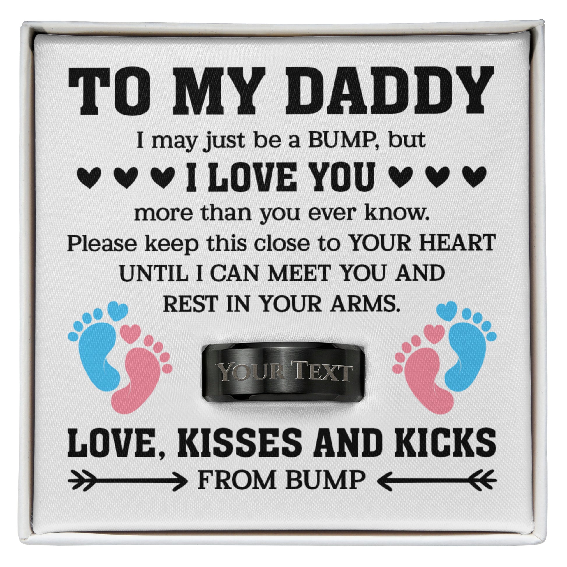 pregnancy gift for dad i may just be a bump but i love you box