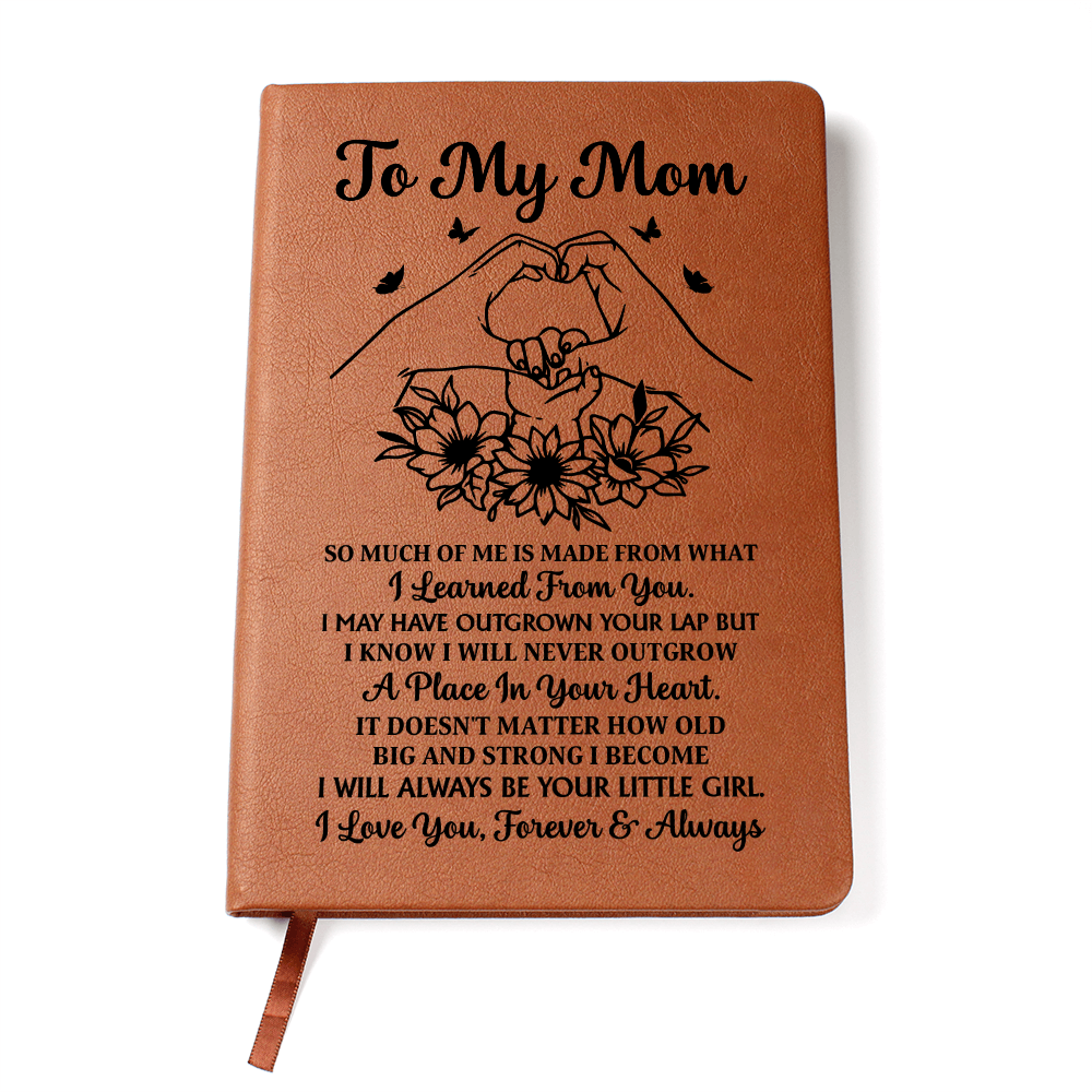 To My Mom Leather Journal Gift