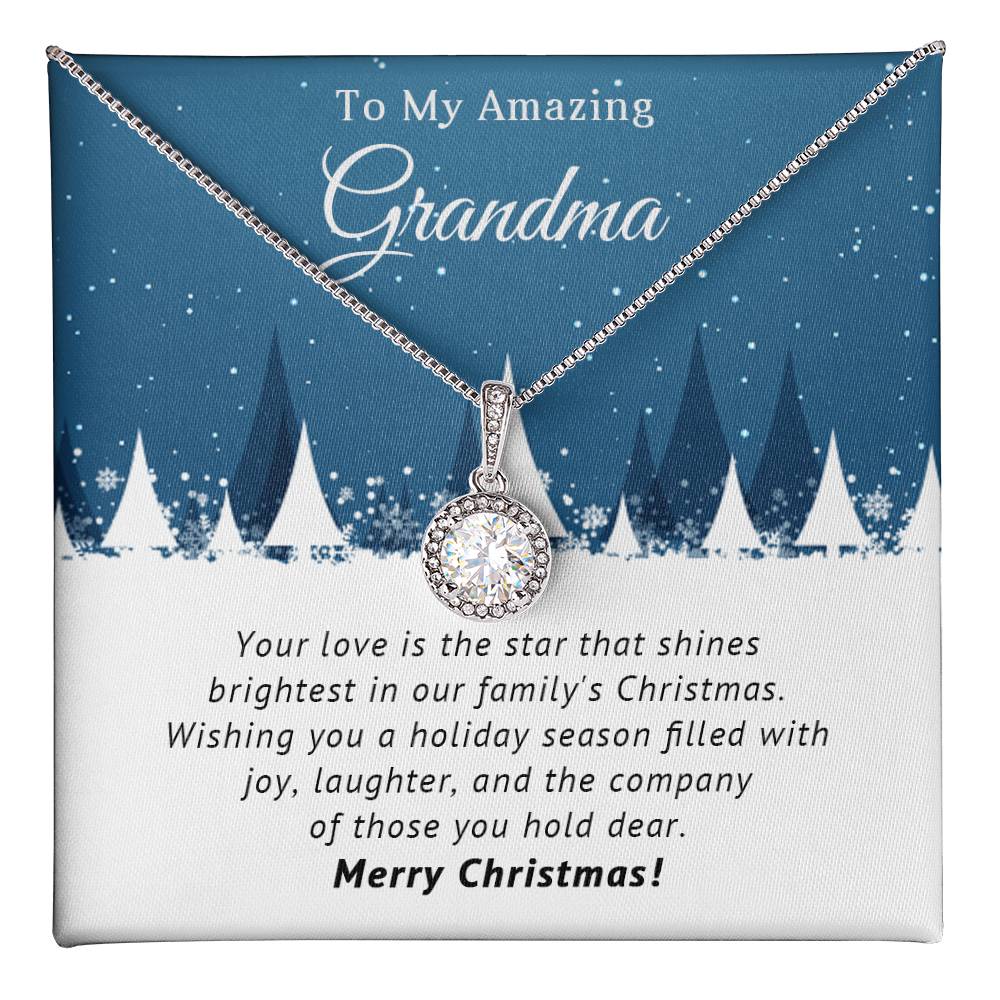 To My Amazing Grandma - Filled with Joy - Christmas Gift - Eternal Hope Necklace
