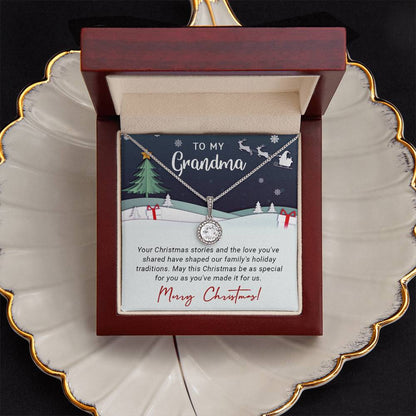 To My Grandma - The Love - Christmas Gift - Eternal Hope Necklace