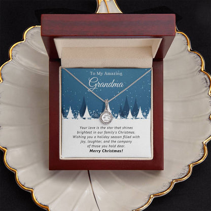 To My Amazing Grandma - Filled with Joy - Christmas Gift - Eternal Hope Necklace
