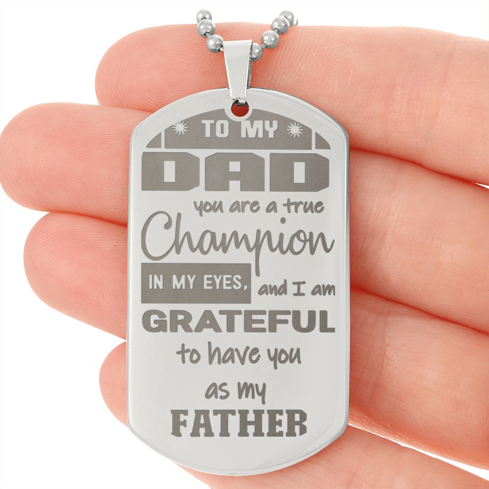 To My Dad, you are a true Champion, I am Grateful you're my Dad - YERTIZZ.COM