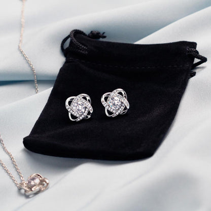 Love Knot Necklace Earring Set, To My Husband, Valentine's Day - YERTIZZ.COM