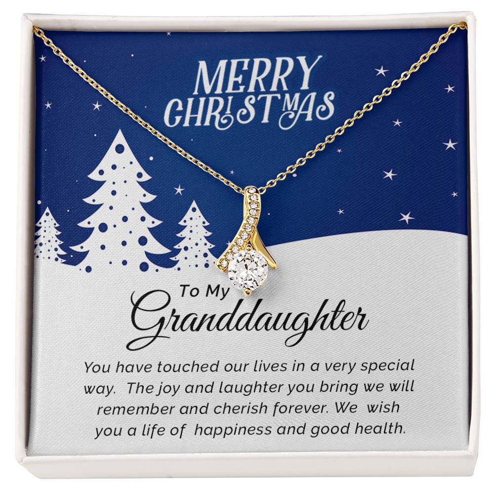 To My Granddaughter - Cherish - Christmas Gift - Alluring Beauty Necklace