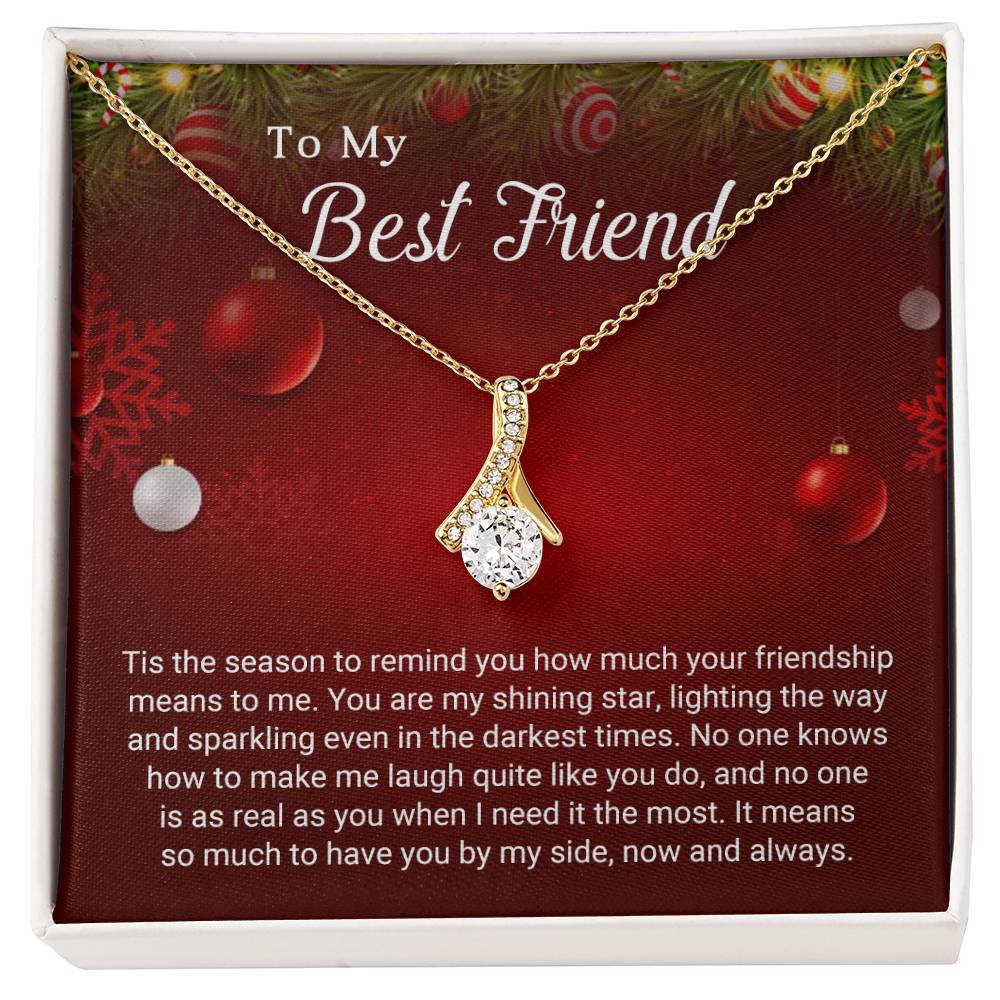 To My Best Friend - Sparkling - Christmas Gift - Alluring Beauty Necklace