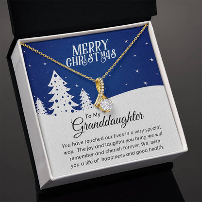 To My Granddaughter - Cherish - Christmas Gift - Alluring Beauty Necklace