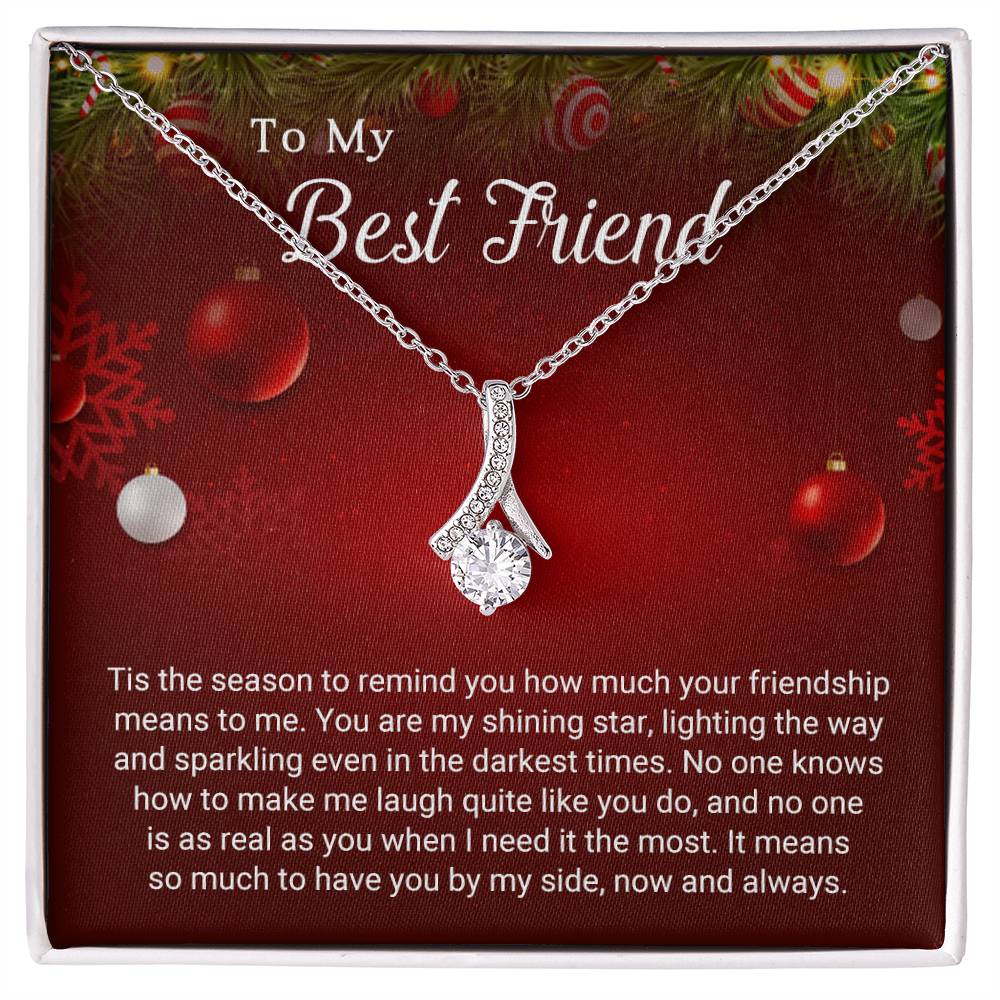 To My Best Friend - Sparkling - Christmas Gift - Alluring Beauty Necklace