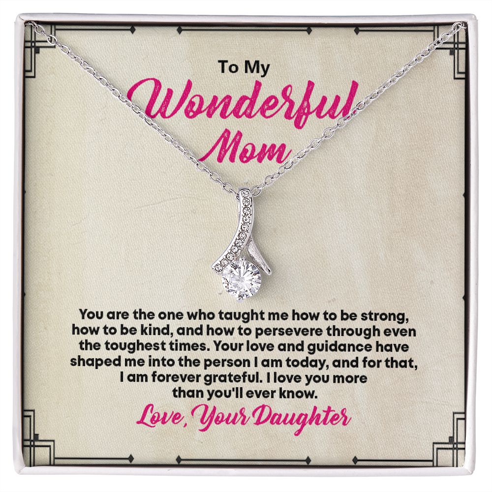 To My Beautiful Mom, Alluring Beauty Necklace - YERTIZZ.COM