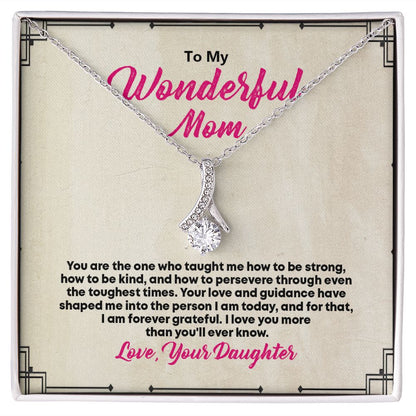 To My Beautiful Mom, Alluring Beauty Necklace - YERTIZZ.COM
