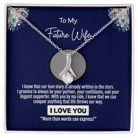 To My Future Wife, Love You Always Forever, Alluring Beauty Necklace - YERTIZZ.COM