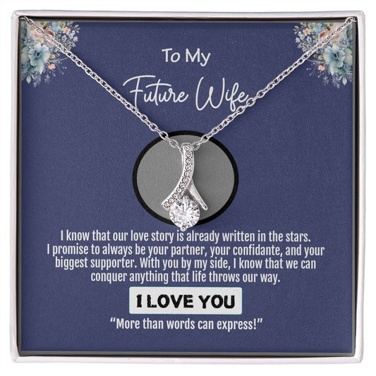 To My Future Wife, Love You Always Forever, Alluring Beauty Necklace - YERTIZZ.COM