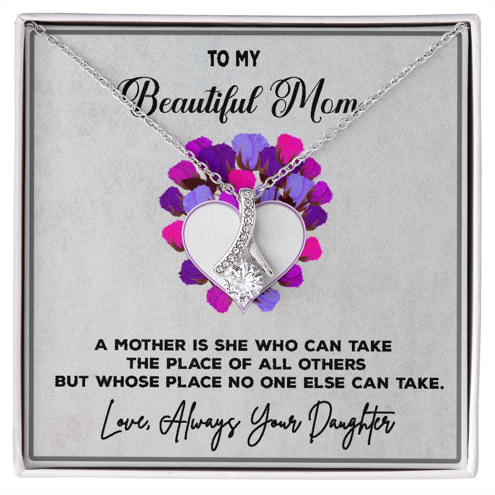 To My Beautiful Mom, Love Always, Alluring Beauty Necklace - YERTIZZ.COM