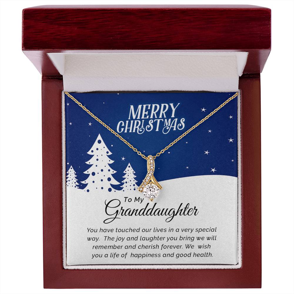 To My Granddaughter - Cherish - Christmas Gift - Alluring Beauty Necklace