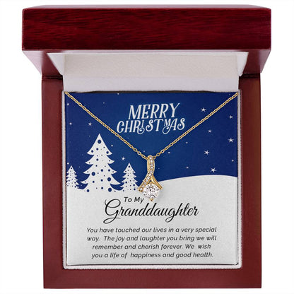 To My Granddaughter - Cherish - Christmas Gift - Alluring Beauty Necklace