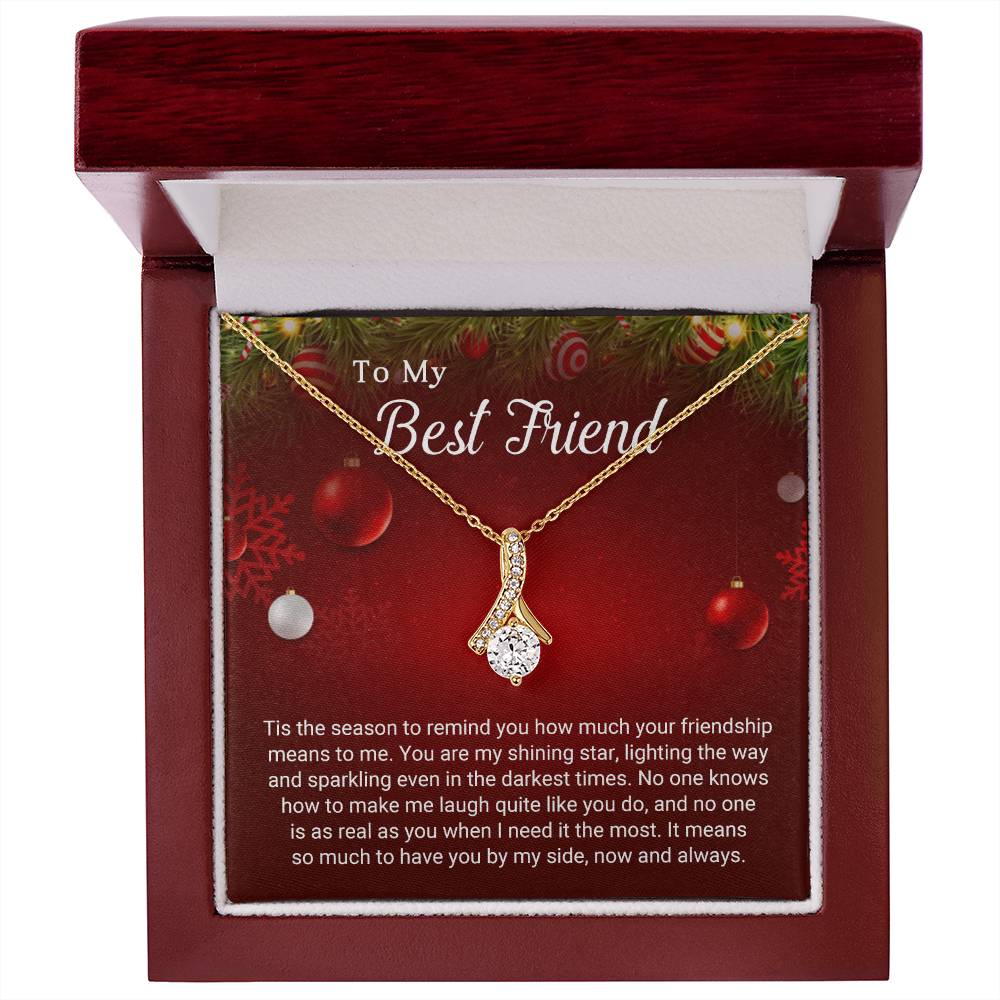 To My Best Friend - Sparkling - Christmas Gift - Alluring Beauty Necklace