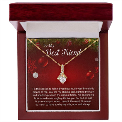 To My Best Friend - Sparkling - Christmas Gift - Alluring Beauty Necklace