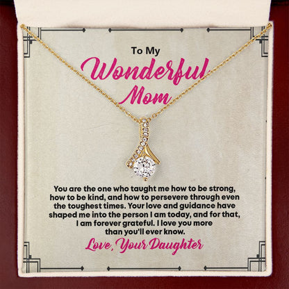 To My Beautiful Mom, Alluring Beauty Necklace - YERTIZZ.COM