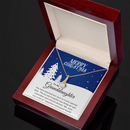 To My Granddaughter - Cherish - Christmas Gift - Alluring Beauty Necklace