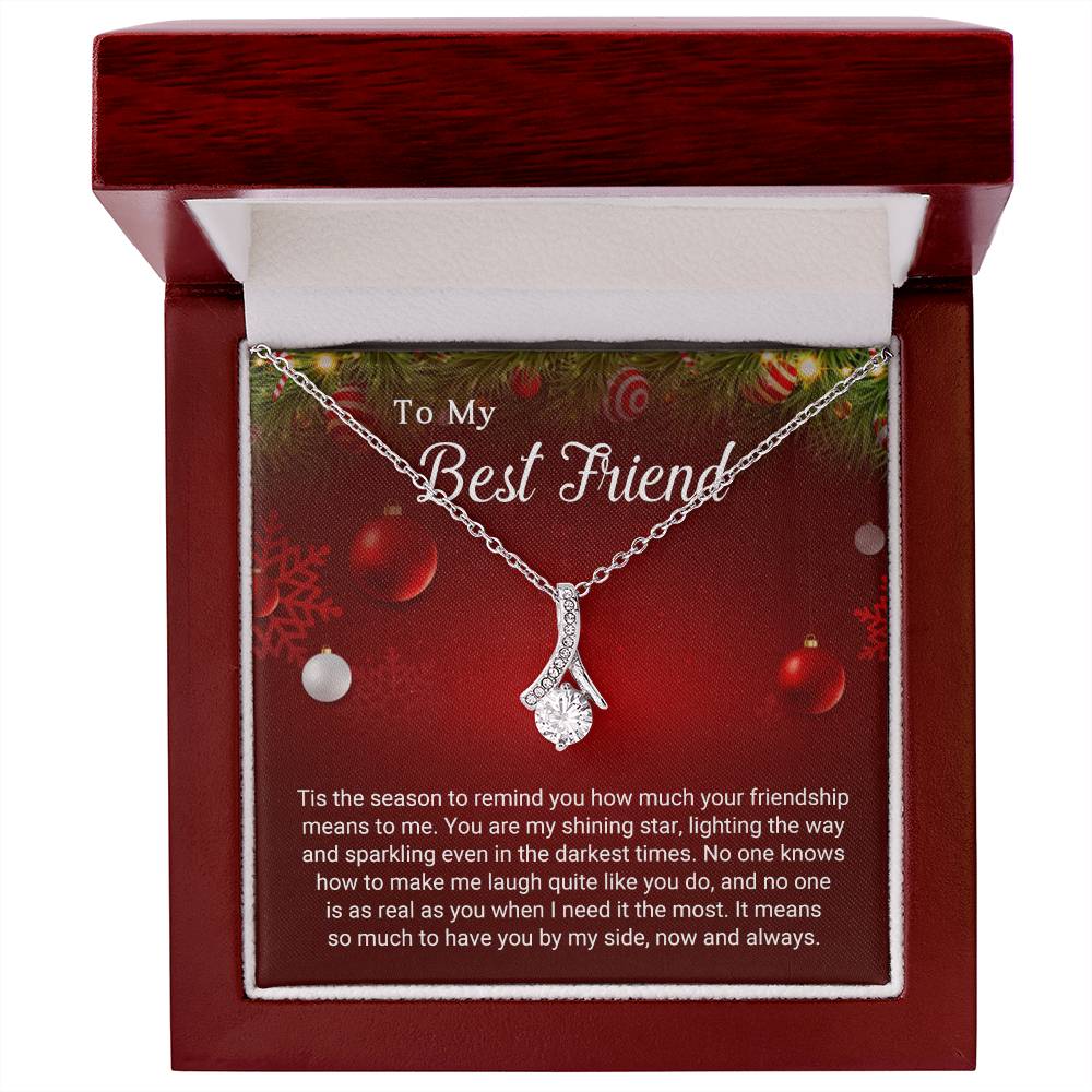 To My Best Friend - Sparkling - Christmas Gift - Alluring Beauty Necklace