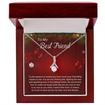 To My Best Friend - Sparkling - Christmas Gift - Alluring Beauty Necklace