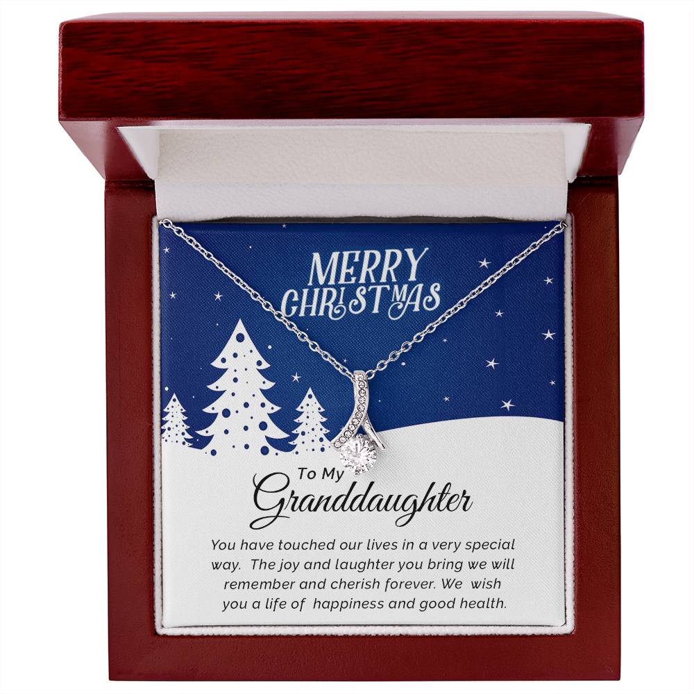 To My Granddaughter - Cherish - Christmas Gift - Alluring Beauty Necklace