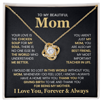 mothers day gift mom jewelry emotional message card