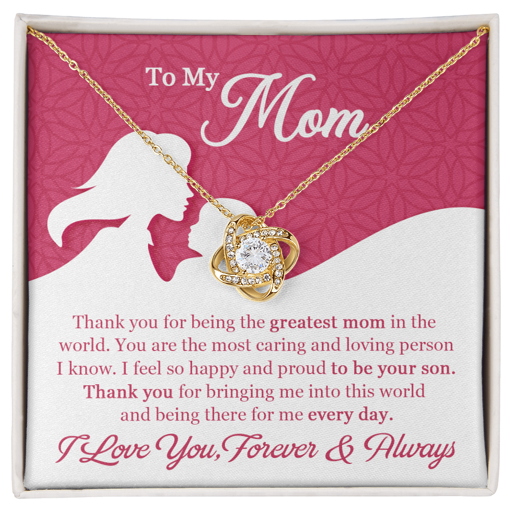 to my mom necklace from son heartfelt gift