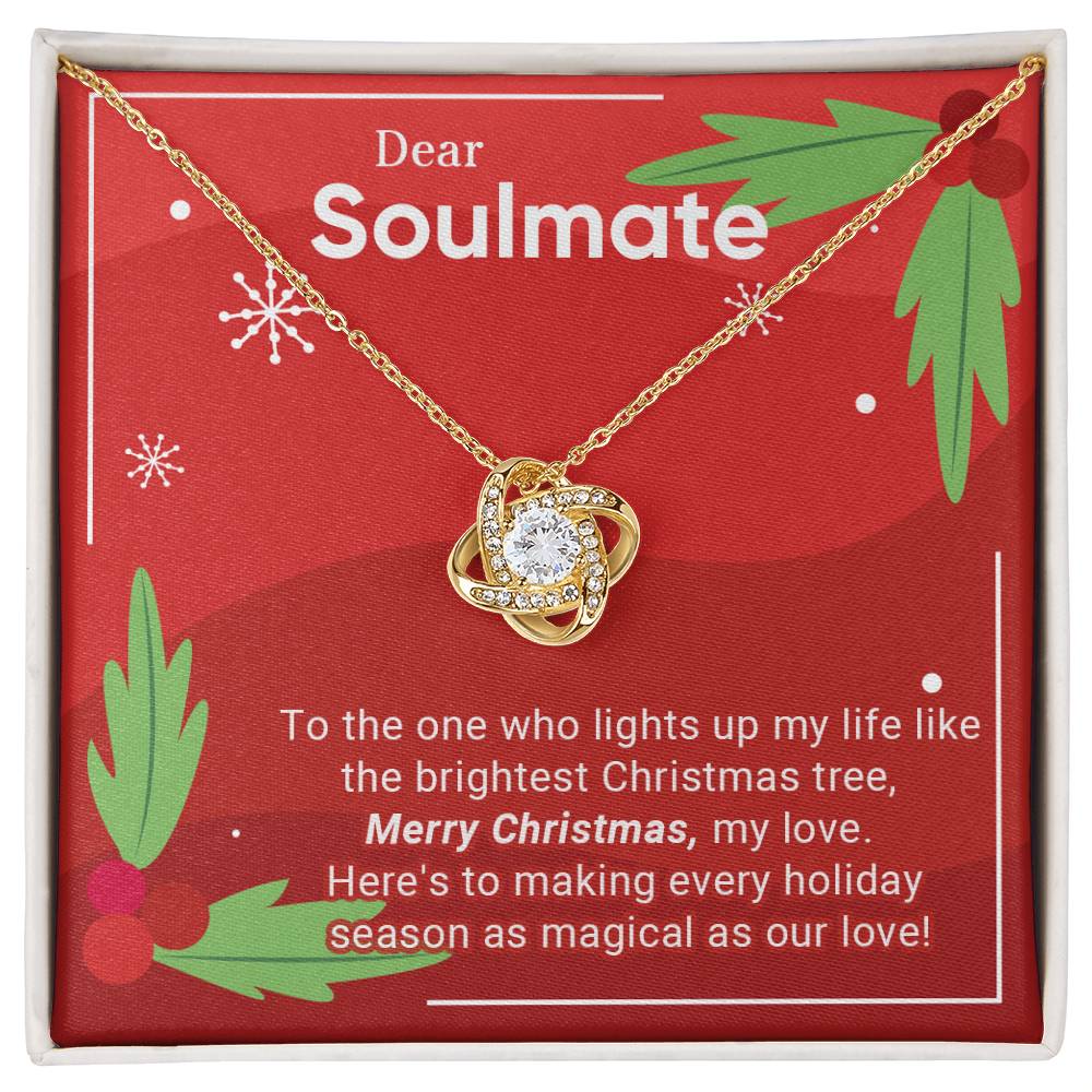 Dear Soulmate - The One - Christmas Gift - Love Knot Necklace