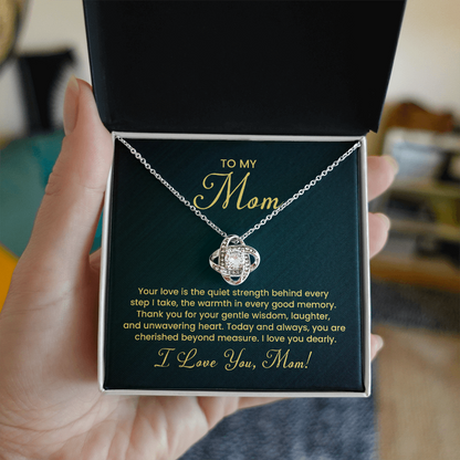 mothers day luxury gift mom necklace gold text design