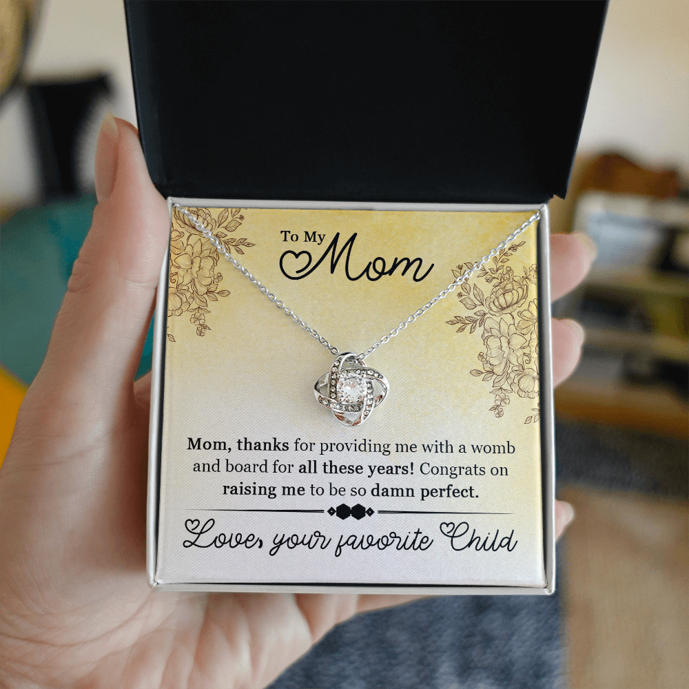 sentimental funny gift for mom necklace