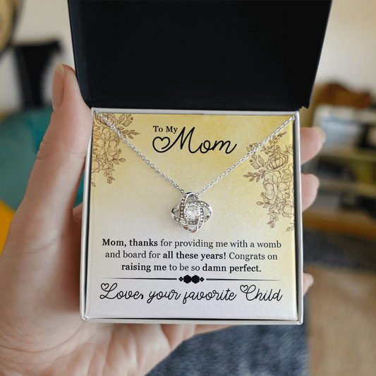 sentimental funny gift for mom necklace