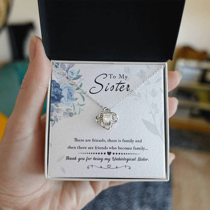 To My Sister, Thank You For Everything -Love Knot Necklace - YERTIZZ.COM