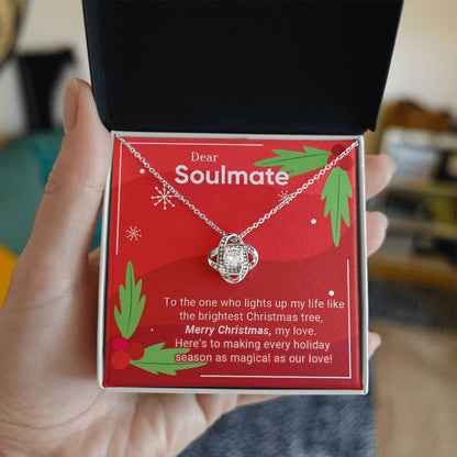 Dear Soulmate - The One - Christmas Gift - Love Knot Necklace