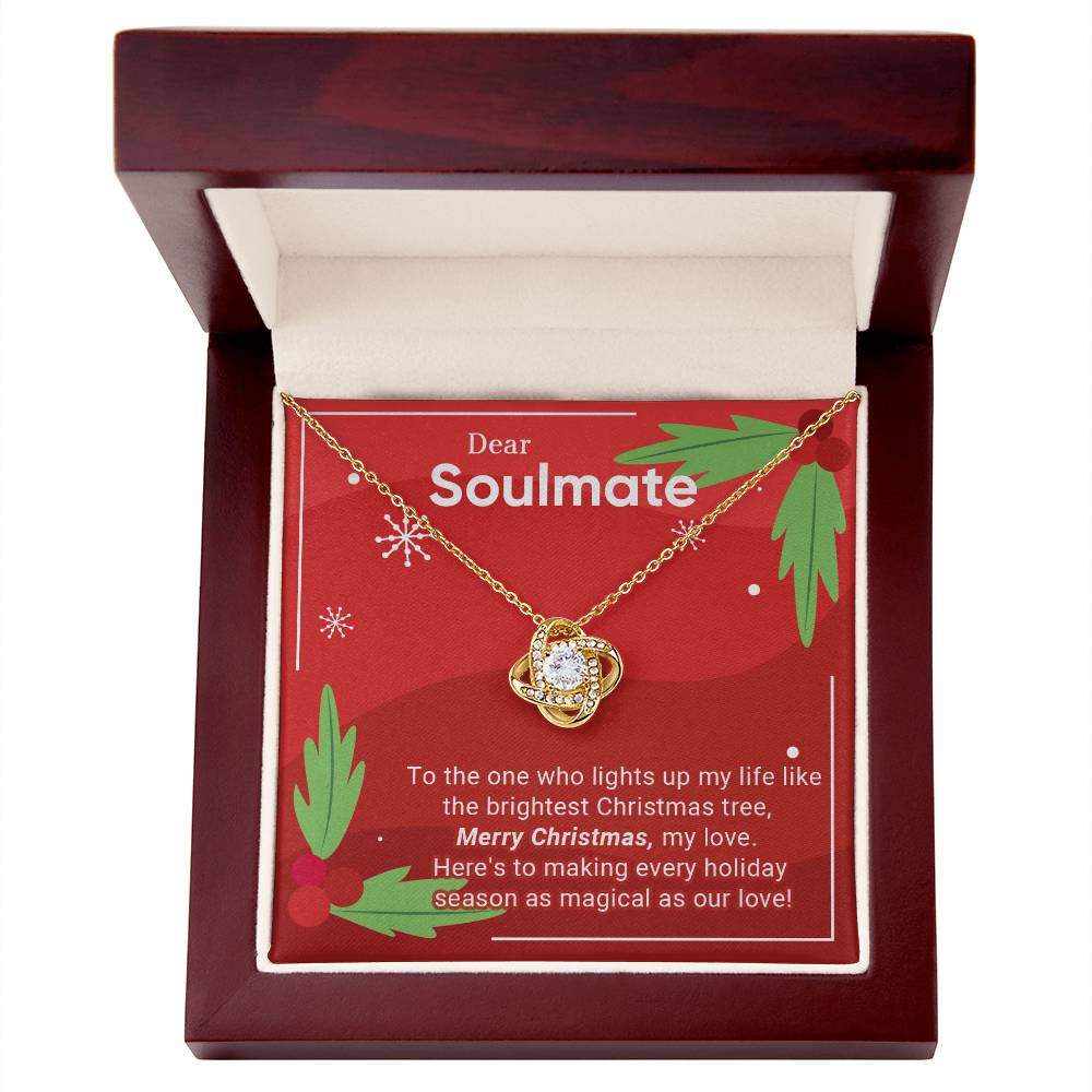 Dear Soulmate - The One - Christmas Gift - Love Knot Necklace